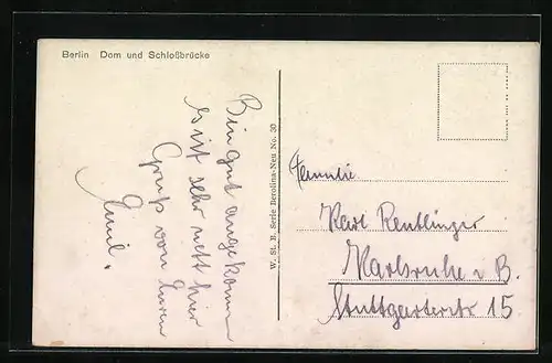 AK Berlin, Dom und Schlossbrücke