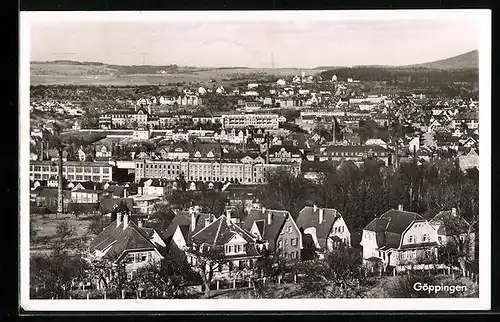 AK Göppingen, Ortsansicht mit Umgebung