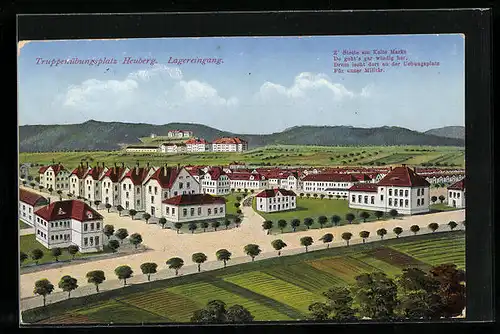 AK Heuberg, Truppenübungsplatz und Lagereingang