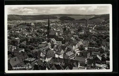 AK Heidenheim a. Br., Ortsansicht im Sommer