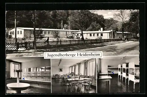 AK Heidenheim, Innen- und Aussenansicht Jugendherberge