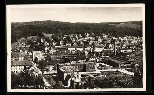 AK Heidenheim a. Br., Ortsansicht mit Bergen