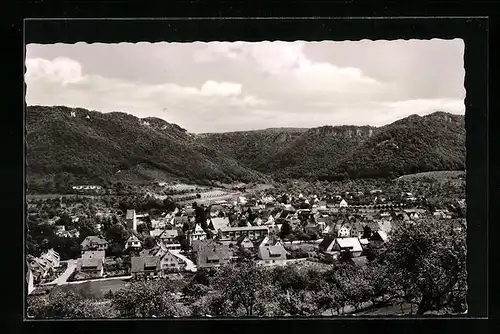 AK Oberlenningen, Teilansicht vom Ort