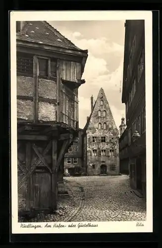 AK Nördlingen, am Hafen - oder Gürtelhaus