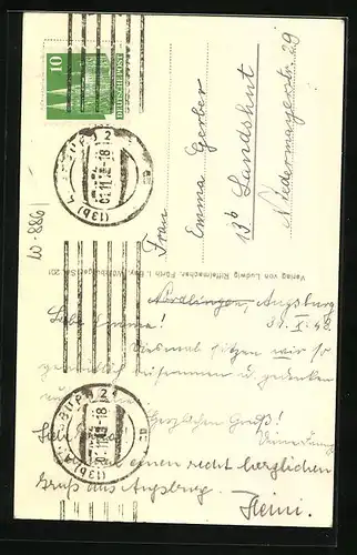 AK Nördlingen, am Hafen - oder Gürtelhaus