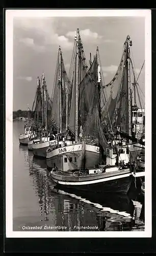 AK Eckernförde, Fischerboote im Hafen