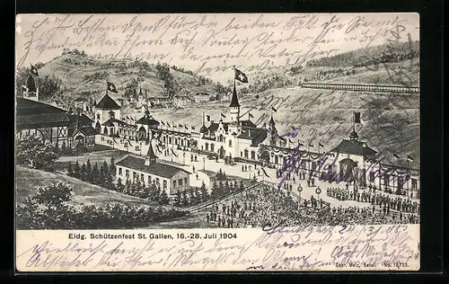 AK St. Gallen, Eidgenössisches Schützenfest 1904, Festhalle
