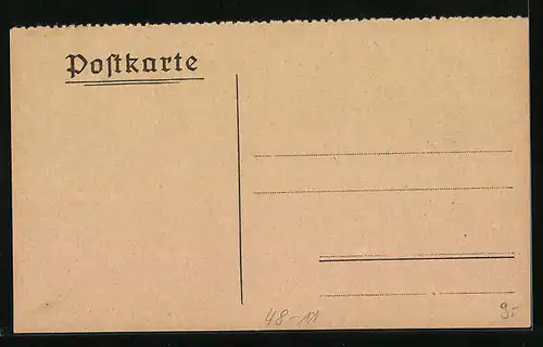 AK optische Täuschung, Schattenbild Osterhase, Deutscher Knabenkalender 1920, der gute Kamerad