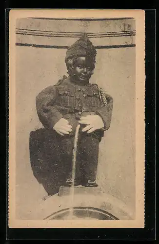 AK Bussels, Manneken-Pis as a Belgian soldier, Toilettenhumor