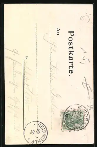 Lithographie Aachener Heiligthumsfahrt, Engel mit Reliquen