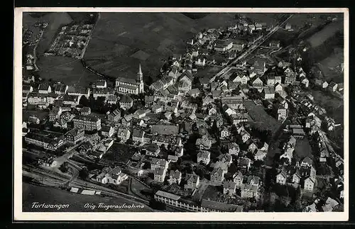 AK Furtwangen, Fliegeraufnahme der Stadt