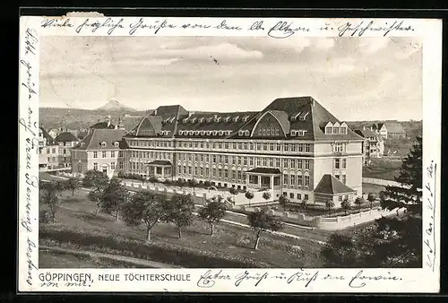 AK Göppingen, Blick nach der neuen Töchterschule