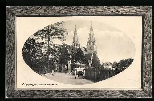 AK Göppingen, Partie mit Blick auf die Oberhofenkirche