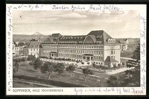 AK Göppingen, Blick nach der Neue Mädchenschule