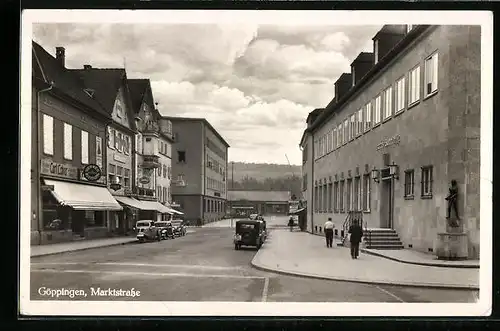 AK Göppingen, Partie in der Marktstrasse an der Kreis-Sparkasse