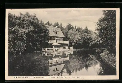 AK Bad Münder a.D., Restauration Zum Waldschlösschen in Osterberg