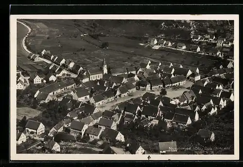 AK Nusplingen, Gesamtansicht, Fliegeraufnahme