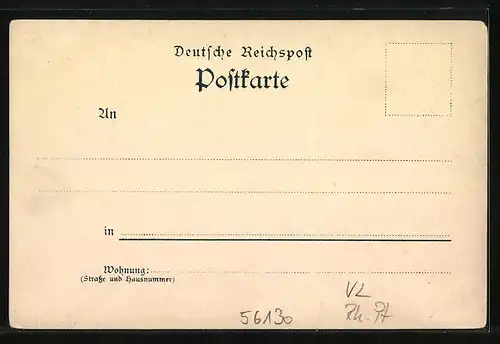 Lithographie Bad Ems, Kursaal, Wandelbahn, Teilansicht Lahnaufwärts