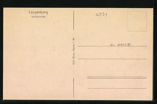 AK Langenberg, Alte Häuser in der Hellerstrasse