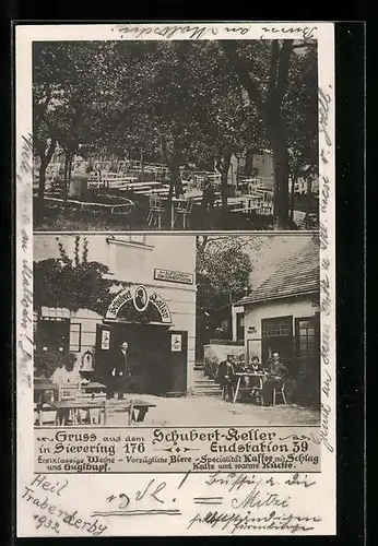 AK Wien, Gasthaus Schubert-Keller, Sievering 176