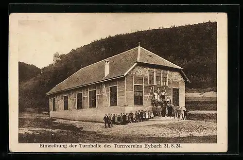 AK Eybach, Einweihung der Turnhalle des Turnvereins 1924