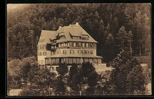 AK Sulz a. N., Blick auf das Hotel Pfisterwald