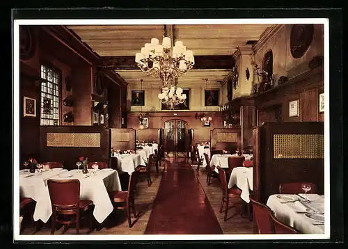 AK München, Speisraum des Gasthaus Schwarzwälders Naturweinhaus