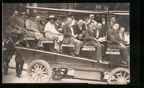 AK München, Münchner Fremdenrundfahrt, Autobus