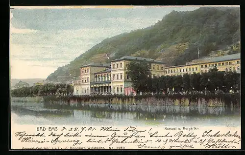 AK Bad Ems, Kursaal und Kurgarten