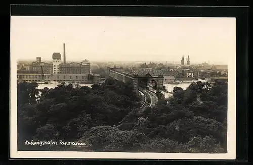 AK Ludwigshafen, Ortsansicht, Panorama