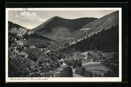 AK Weyher, Blick zur Buschmühle im Modenbachtal