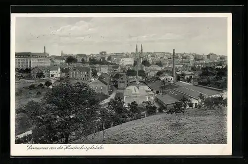 AK Pirmasens, Ortsansicht von der Hindenburgbrücke