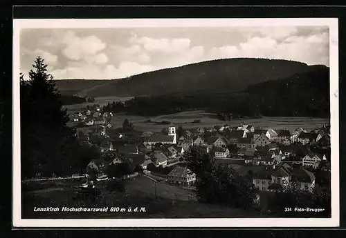 AK Lenzkirch /Hochschwarzwald, Ortsansicht aus der Vogelschau