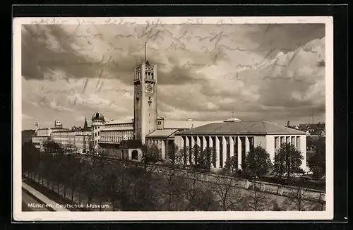 AK München, Blick auf Deutsches Museum