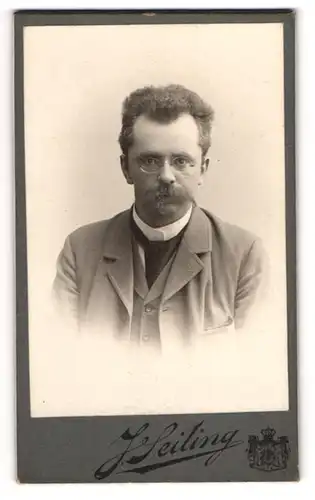 Fotografie J. Seiling, München, Herr ernst Weinland, 1901