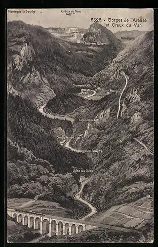 AK Noiraigue, Gorges de l`Areuse et Creux du Van