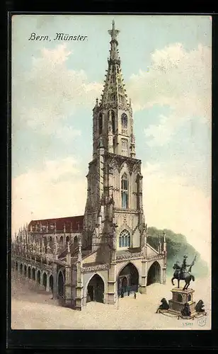 AK Bern, Blick auf das Münster