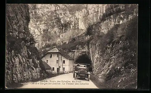 AK Echelles, Route du Frou et des Gorges de Chailles, le Tunnel