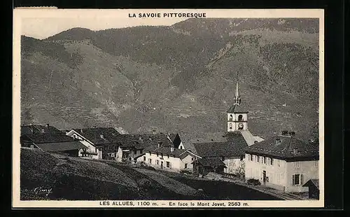 AK Les Allues, En face le Mont Jovet