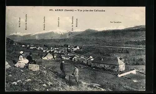 AK Arbin, Vue prise des Calloudes