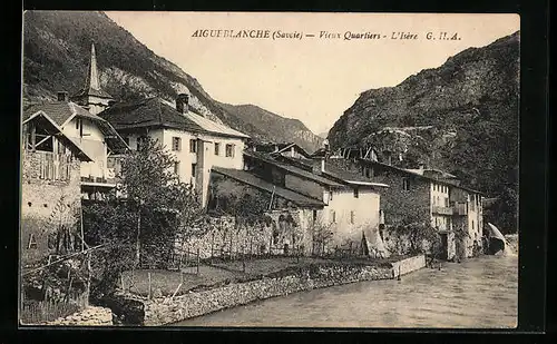 AK Aigueblanche, Vieux Quartiers, L`Isère