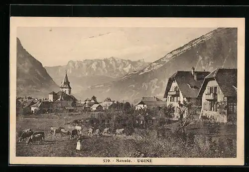 AK Ugine, Panorama, Ortsansicht