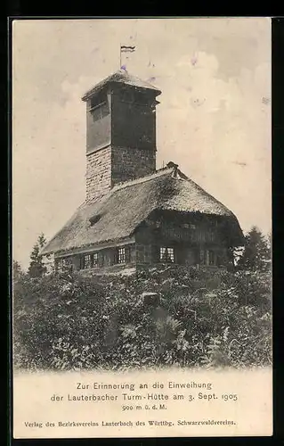 AK Lauterbach, Einweihung der Turm-Hütte