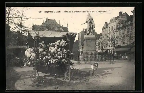 AK Brüssel / Bruxelles, Statue d`Auneesseus de Vineotte