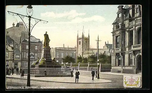 AK Newcastle-on-Tyne, Stephenson`s Monument