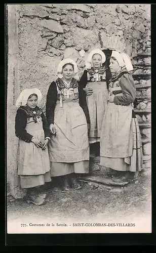 AK Saint-Colomban-des-Villards, Costumes de la Savoie