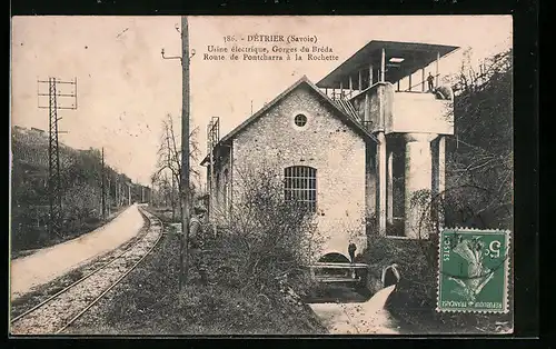 AK Détrier, Usine électrique, Route de Pontcharra à la Rochette