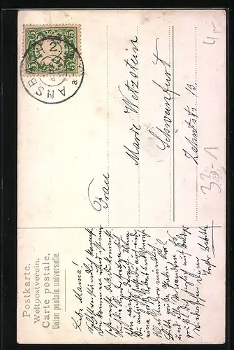 AK Älterer Mann in Tracht raucht Tabakspfeife