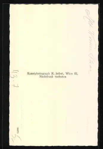Künstler-AK Wien, Alt Winer Paar beim Tanz