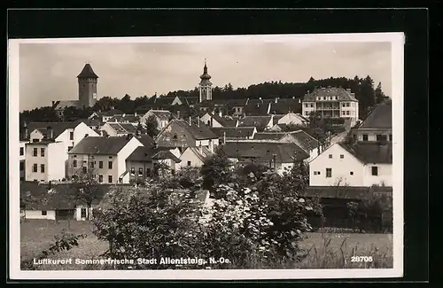 AK Allentsteig, Teilansicht aus der Vogelschau